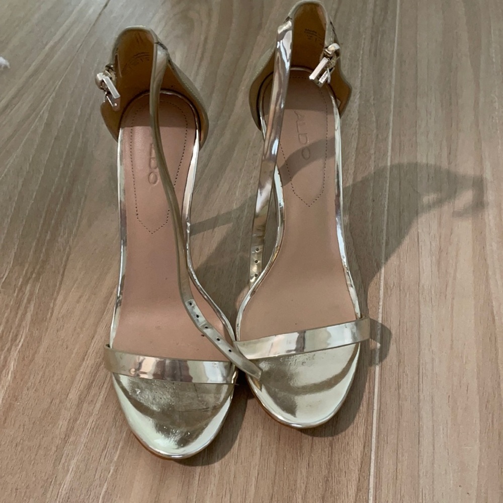 Metallic ALDO heels